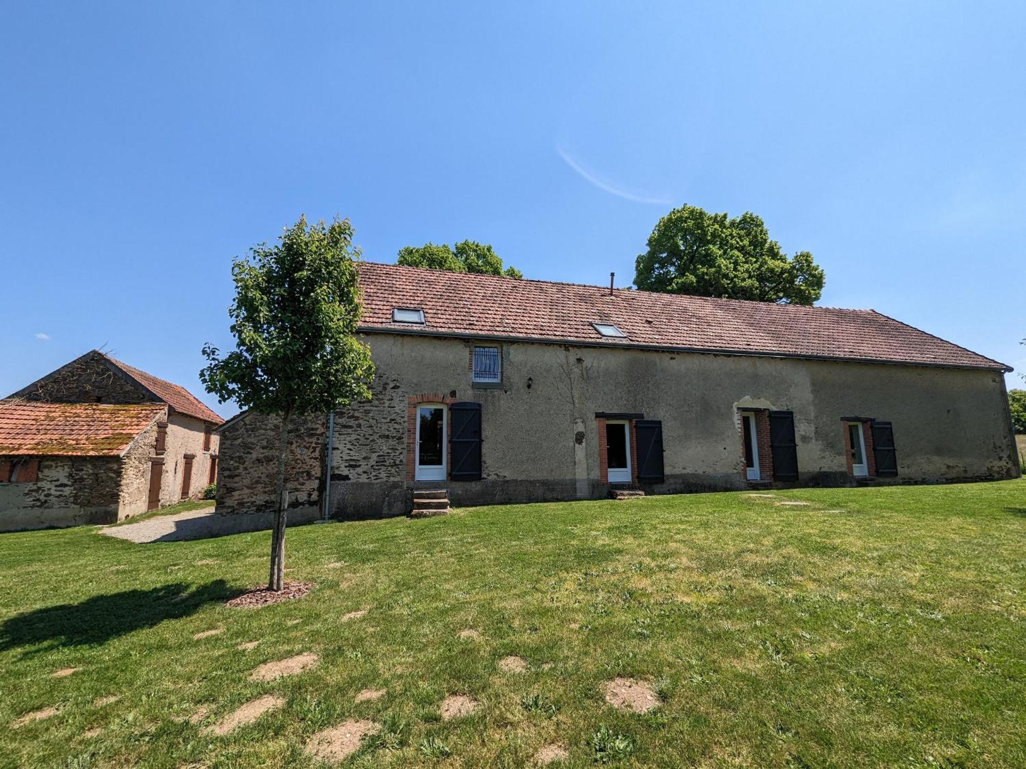 Villa Grande Ferme Renovee Avec Jardin Et Loisirs A Proximite - Fr-1-591-155 Pouligny-Notre-Dame Exterior foto